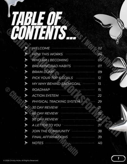 Works for My Faith: A Roadmap to Clarify Your Goals (Digital Workbook)